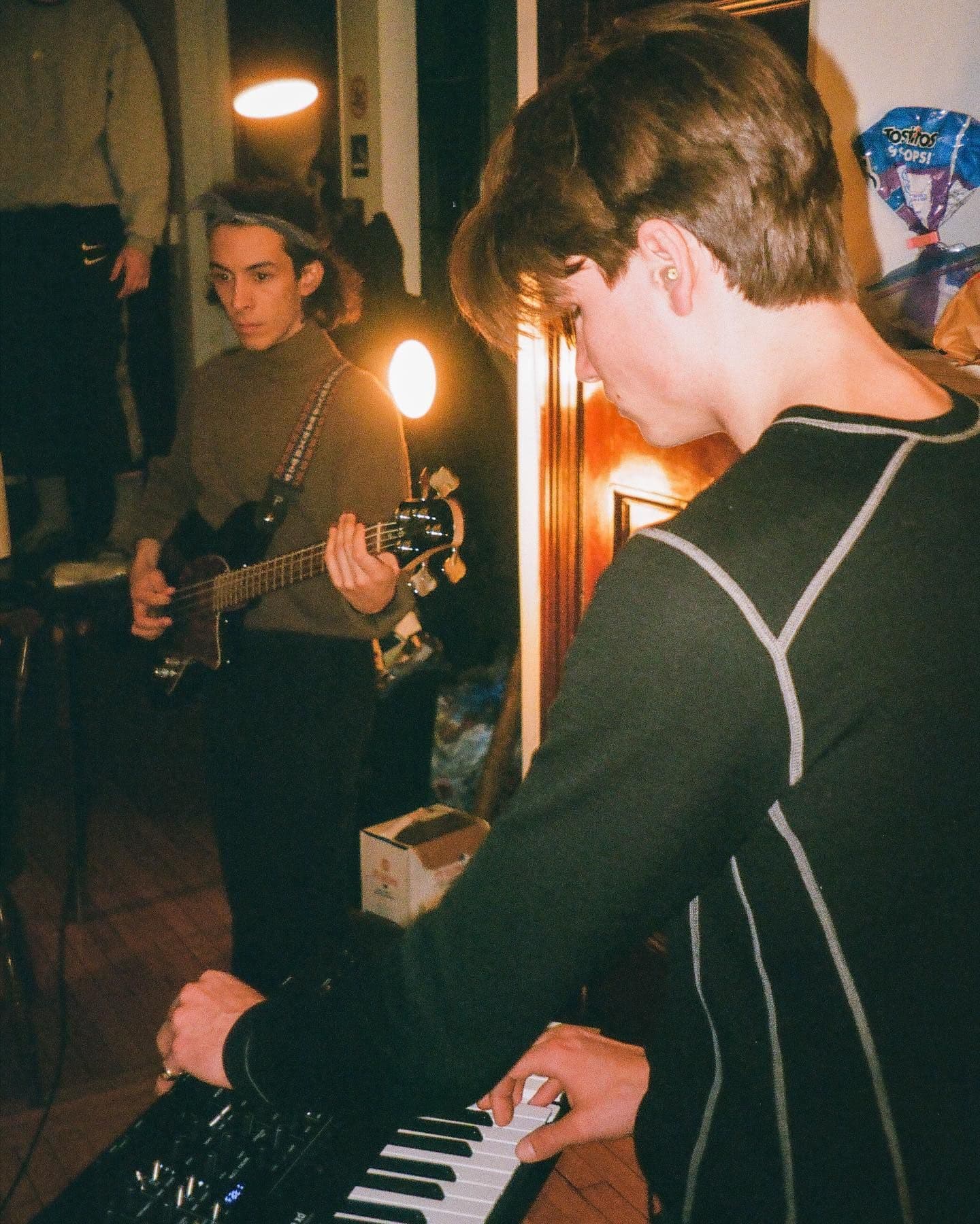Synthesizer player and bass player